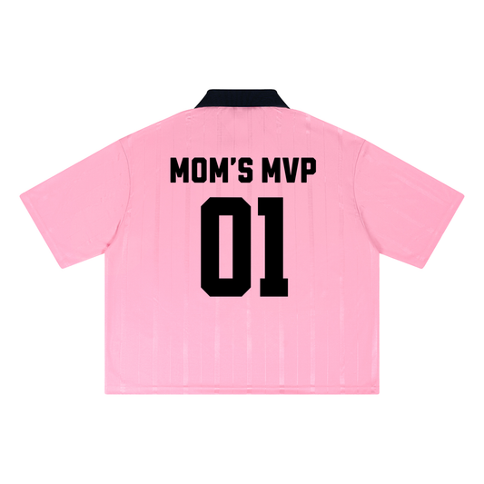 Mom’s MVP Boxy Tee — Pink
